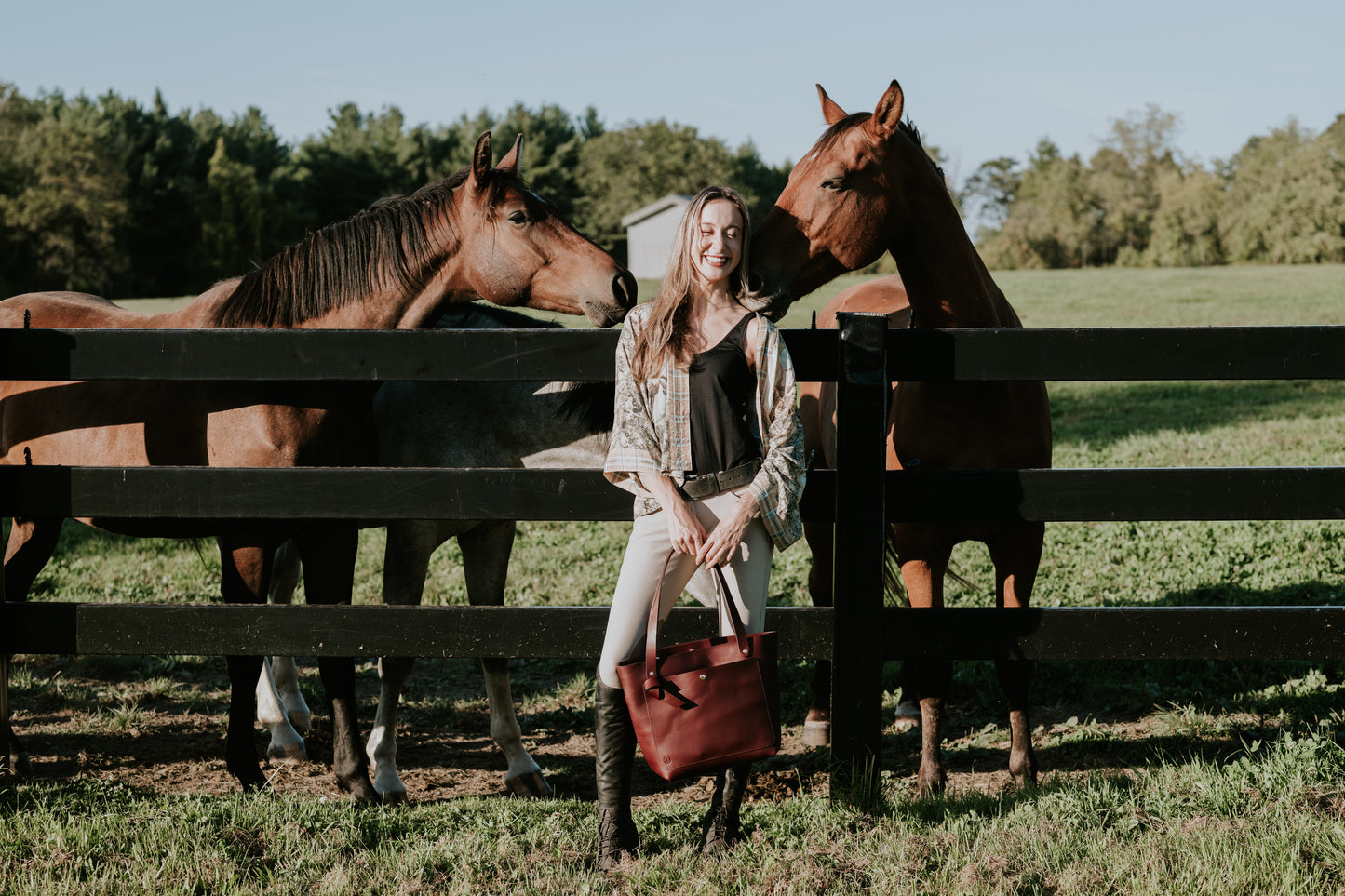 Burgundy Leather Tote