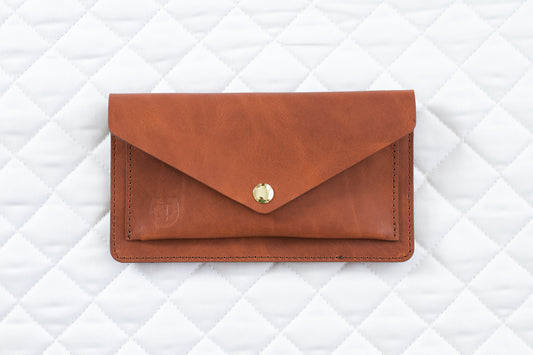 Rust Leather Belt Bag – Equestrian Phone Holder for Riding & Everyday Wear