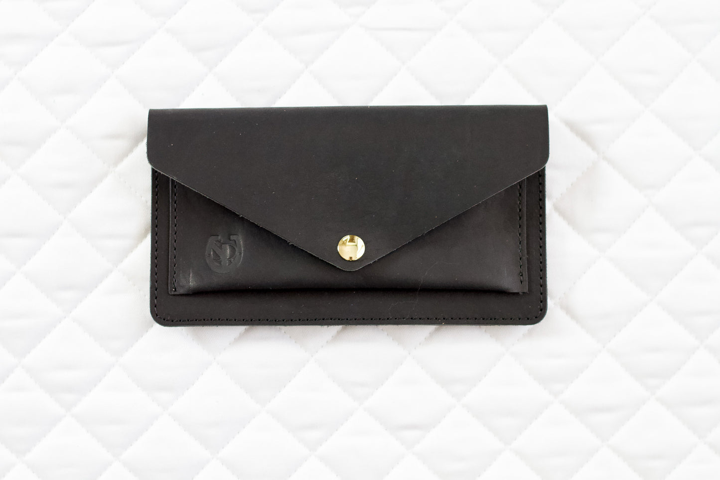 Black Leather Belt Bag – Equestrian Phone Holder for Riding & Everyday Wear