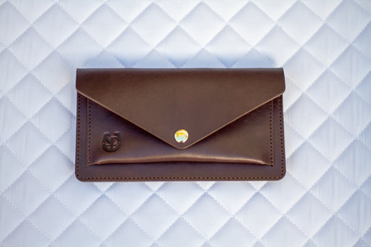 Brown Leather Belt Bag – Equestrian Phone Holder for Riding & Everyday Wear