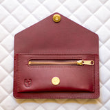Burgundy Leather Belt Bag – Equestrian Phone Holder for Riding & Everyday Wear