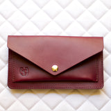 Burgundy Leather Belt Bag – Equestrian Phone Holder for Riding & Everyday Wear