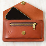 Sac ceinture en cuir rouille – Support de téléphone pour l'équitation et le quotidien