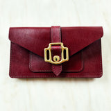 Burgundy Leather Belt Bag