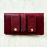 Burgundy Leather Belt Bag