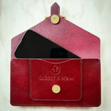 Burgundy Leather Belt Bag