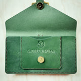 Green Leather Belt Bag