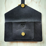 Black Leather Belt Bag