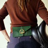 Green Leather Belt Bag