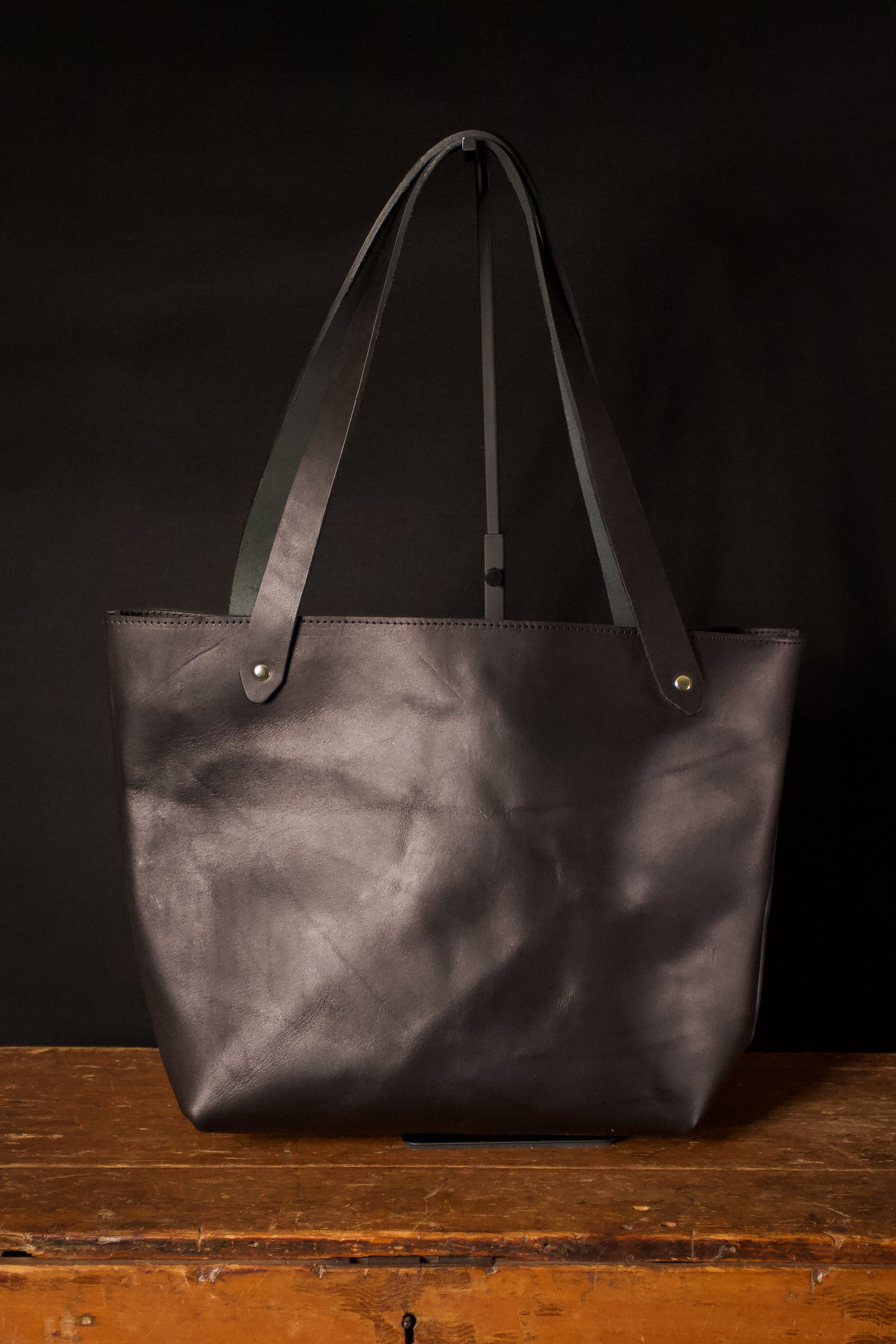 Black Leather Tote