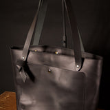 Black Leather Tote