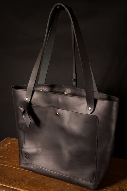 Black Leather Tote