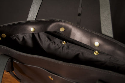 Black Leather Tote