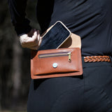 Rust Leather Belt Bag