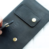 Black Leather Belt Bag